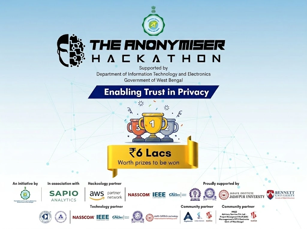 The Anonymiser Hackathon by Government of West Bengal in association with Sapio Analytics