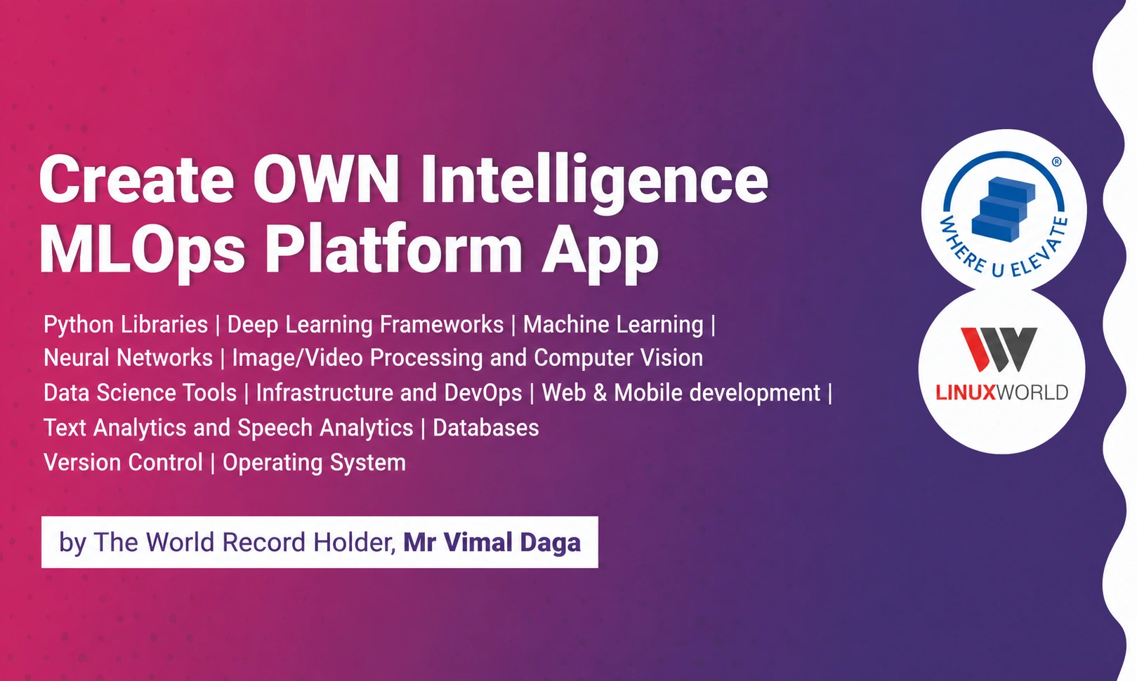 Summer Internship - Create OWN Intelligence MLOps Platform App cover image